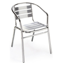 Outdoor Aluminum Slats Light Weight Casino Chair